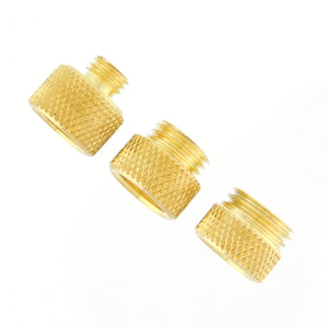 Adapters, 3 Pack, 3/8-32 SPL to 1/4-28, 3/8-24, 7/16-20 Threads